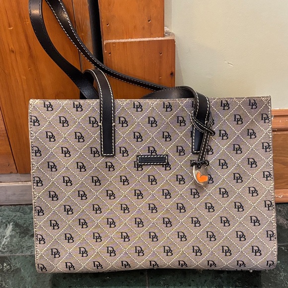 Dooney & Bourke Handbags - Dooney and Bourke vintage black Monogrammed shoulder bag